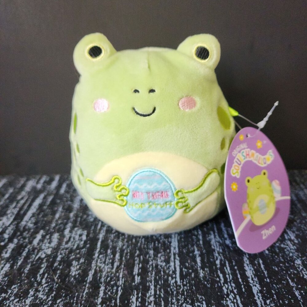 Squishmallows Zhen 5 in Frog Hey There Hop Stuff Easter Egg